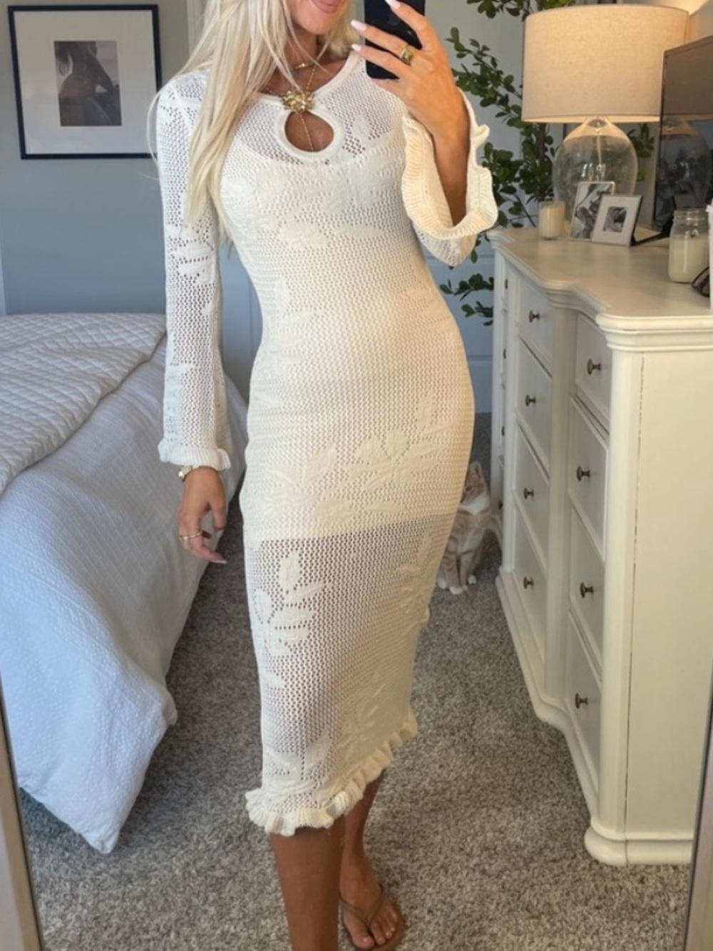 Gorgeous Crochet Dress XS